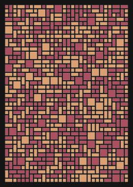 Soyut dörtlü, vektör illüstrasyon tasarımı