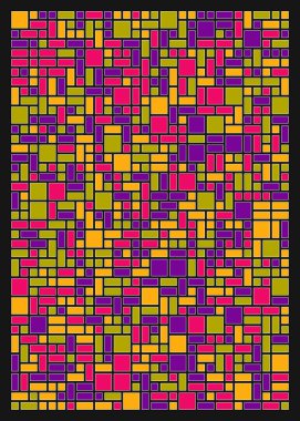 Soyut dörtlü, vektör illüstrasyon tasarımı
