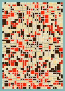 Dikdörtgenli soyut geometrik desen. Vektör illüstrasyonu 