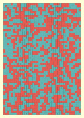 Dengeli dörtlü, üretken arkaplan illüstrasyonu