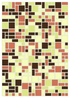 Orta boy dikdörtgenli renkli geometrik arkaplan. Vektör illüstrasyonu