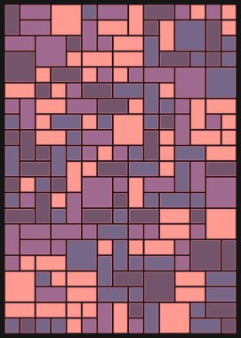 Dikdörtgenli soyut geometrik desen. Vektör illüstrasyonu 