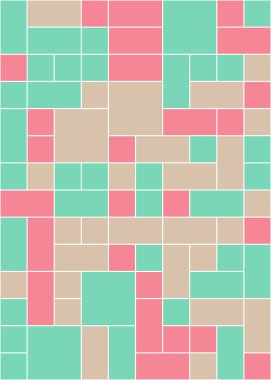 Dengeli dörtlü, üretken arkaplan illüstrasyonu