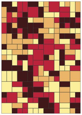 Soyut dörtlü, vektör illüstrasyon tasarımı