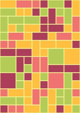 Orta boy dikdörtgenli renkli geometrik arkaplan. Vektör illüstrasyonu