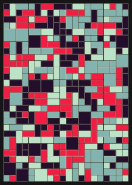 Dengeli dörtlü, üretken arkaplan illüstrasyonu