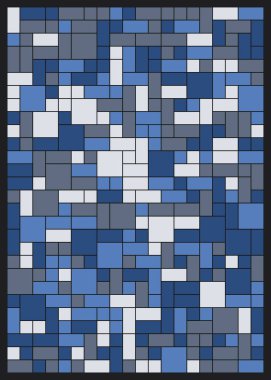 Dikdörtgenli soyut geometrik desen. Vektör illüstrasyonu 