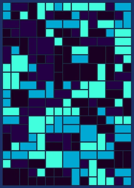 Abstrakcyjny Wzór Geometryczny Prostokątami Ilustracja Wektora — Wektor stockowy