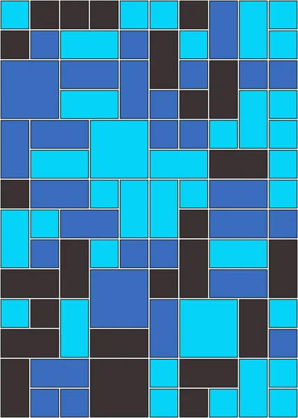 Quads Décalés Illustration Fond Générative — Image vectorielle