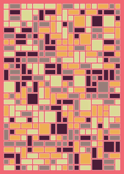 Orta boy dikdörtgenli renkli geometrik arkaplan. Vektör illüstrasyonu
