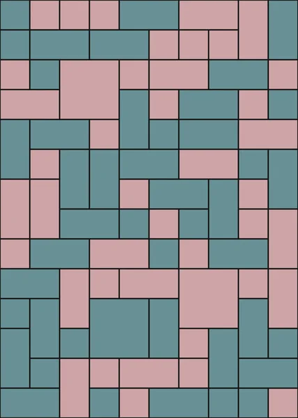 Kleurgeometrische Achtergrond Met Middelgrote Rechthoeken Vectorillustratie — Stockvector