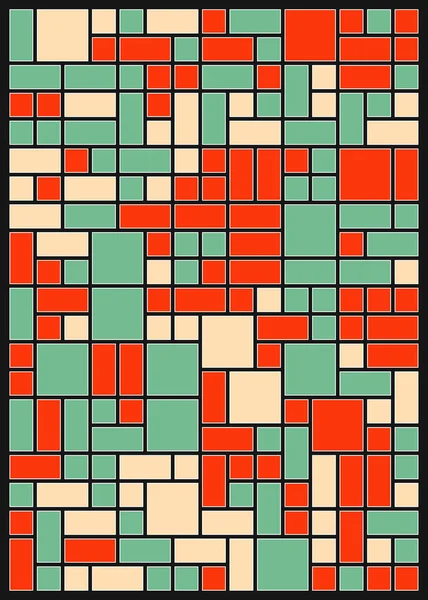 中等尺寸矩形的彩色几何背景 矢量说明 — 图库矢量图片