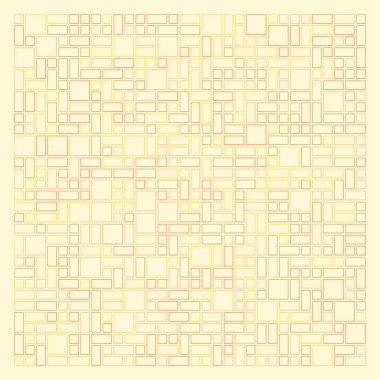 Dengeli kareler, kalıpsal üretken hesaplama, vektör illüstrasyonu