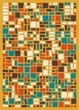 Soyut dörtlü, vektör illüstrasyon tasarımı