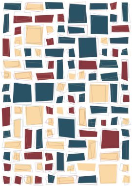 Dengeli dörtlü, üretken arkaplan illüstrasyonu