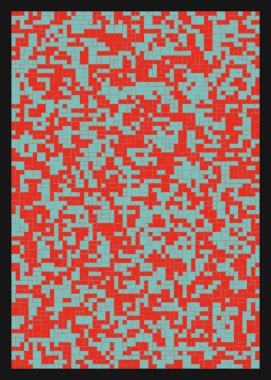 Dengeli dörtlü, üretken arkaplan illüstrasyonu