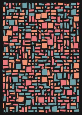 Dikdörtgenli soyut geometrik desen. Vektör illüstrasyonu 