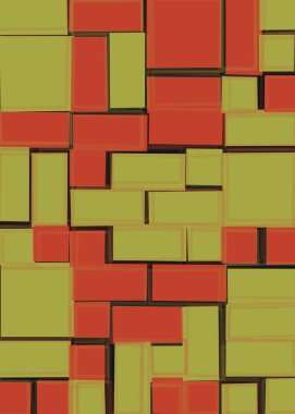 Dengeli dörtlü, üretken arkaplan illüstrasyonu