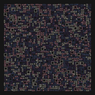 Dikdörtgenli soyut geometrik desen. Vektör illüstrasyonu 