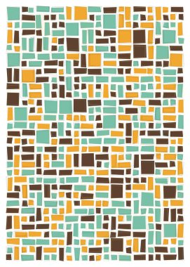 Soyut dörtlü, vektör illüstrasyon tasarımı