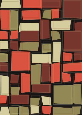 Soyut dörtlü, vektör illüstrasyon tasarımı