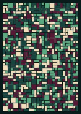 Ofset Quad üretken sanat arkaplan çizimi