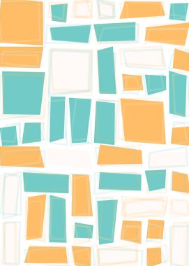 Soyut dörtlü, vektör illüstrasyon tasarımı