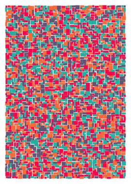 Ofset Quad üretken sanat arkaplan çizimi