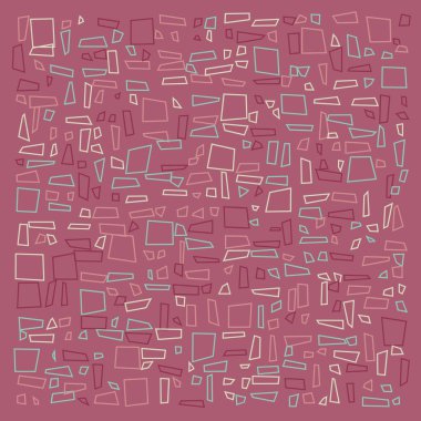 Dengeli kareler, kalıpsal üretken hesaplama, vektör illüstrasyonu