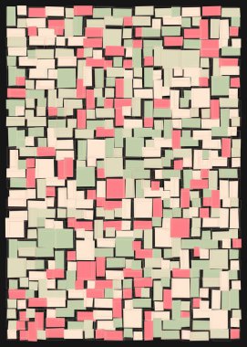 Ofset Quad üretken sanat arkaplan çizimi