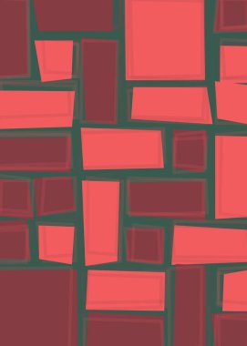 Dikdörtgenli soyut geometrik desen. Vektör illüstrasyonu 