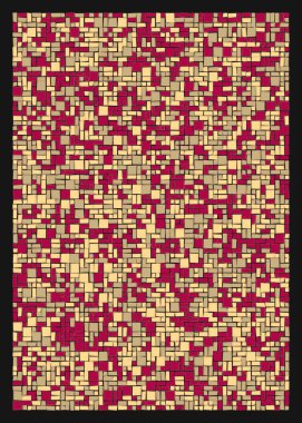 Ofset Quad üretken sanat arkaplan çizimi