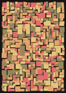 Soyut dörtlü, vektör illüstrasyon tasarımı