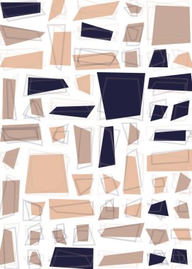 Dikdörtgenli soyut geometrik desen. Vektör illüstrasyonu 