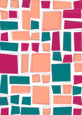 Dikdörtgenli soyut geometrik desen. Vektör illüstrasyonu 