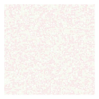 Dengeli kareler, kalıpsal üretken hesaplama, vektör illüstrasyonu