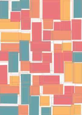 Soyut dörtlü, vektör illüstrasyon tasarımı