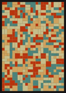 Soyut dörtlü, vektör illüstrasyon tasarımı