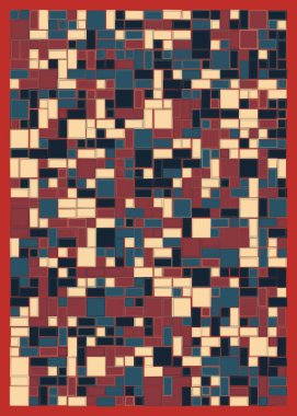 Ofset Quad üretken sanat arkaplan çizimi