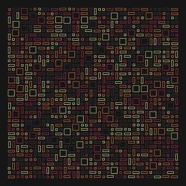 Dikdörtgenli soyut geometrik desen. Vektör illüstrasyonu 