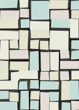 Dikdörtgenli soyut geometrik desen. Vektör illüstrasyonu 