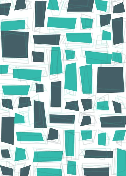 Quads Décalés Illustration Fond Générative — Image vectorielle