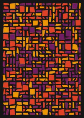 Ofset Quad üretken sanat arkaplan çizimi