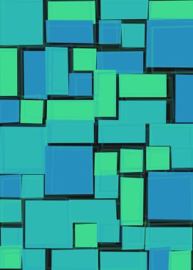 Dikdörtgenli soyut geometrik desen. Vektör illüstrasyonu 