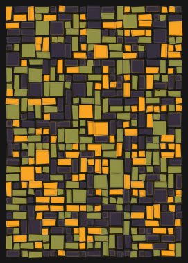 Ofset Quad üretken sanat arkaplan çizimi