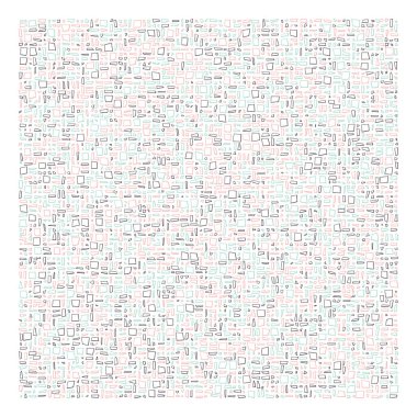 Ofset Quads üretken sanat arkaplanı 