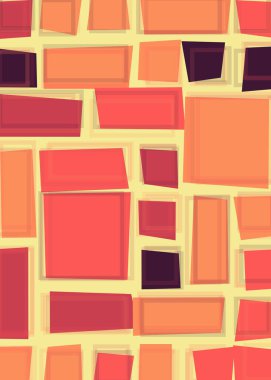 Dikdörtgenli soyut geometrik desen. Vektör illüstrasyonu 