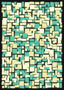 Ofset Quad üretken sanat arkaplan çizimi