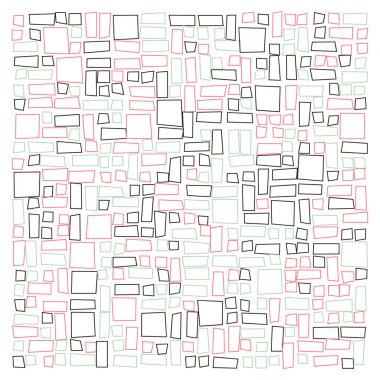 Dikdörtgenli soyut geometrik desen. Vektör illüstrasyonu 