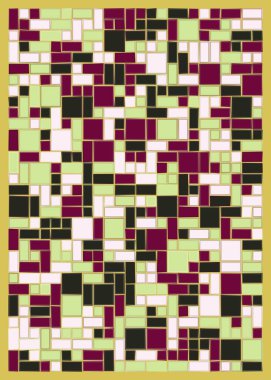 Dikdörtgenli soyut geometrik desen. Vektör illüstrasyonu 